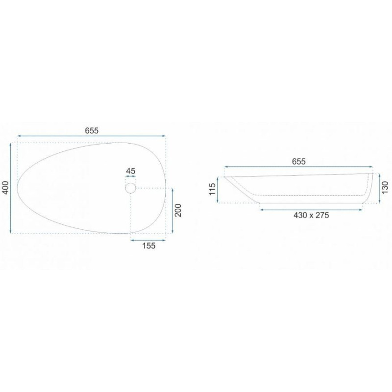 Elegancka Umywalka Greta 65 - Stylowa Nablatowa Lux!