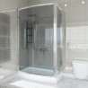 Kabina Prysznicowa Premium Tytan 90x120, chrom, grafitowe szkło - Nowoczesny Styl!