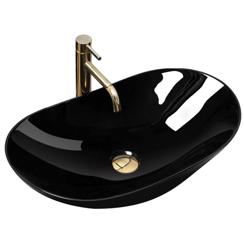 Luksusowa Umywalka Nablatowa Royal Black - Elegancja w Każdej Łazience