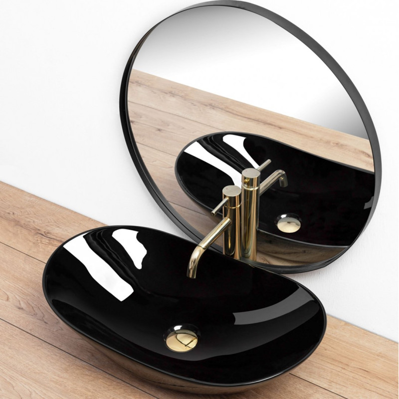 Luksusowa Umywalka Nablatowa Royal Black - Elegancja w Każdej Łazience