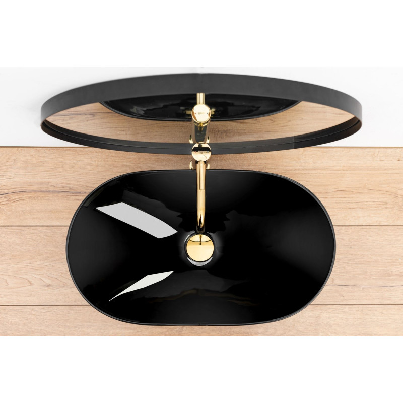 Luksusowa Umywalka Nablatowa Royal Black - Elegancja w Każdej Łazience