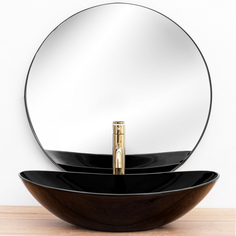 Luksusowa Umywalka Nablatowa Royal Black - Elegancja w Każdej Łazience