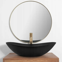 Stylowa Umywalka Nablatowa ROYAL Black Matt - Elegancja i Nowoczesność w Jednym