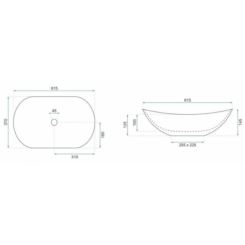 Stylowa Umywalka Nablatowa ROYAL Black Matt - Elegancja i Nowoczesność w Jednym