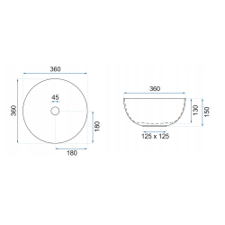 Nowoczesna Umywalka Stella Nablatowa - Elegancja w Twojej Łazience