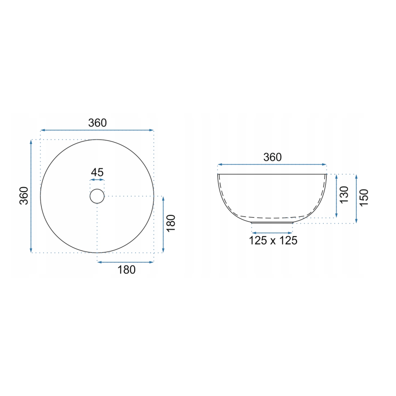 Nowoczesna Umywalka Stella Nablatowa - Elegancja w Twojej Łazience