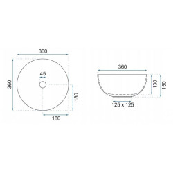 Nowoczesna Umywalka Stella Nablatowa - Elegancja w Twojej Łazience