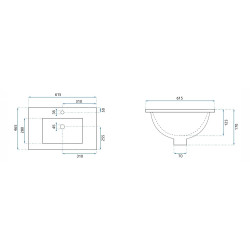 Elegancka Umywalka Dafne 60 - Nowoczesny Styl i Praktyczność