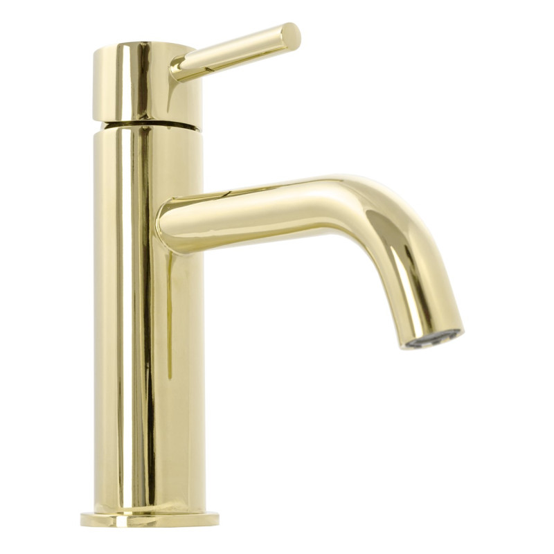 Złota Bateria Łazienkowa LUNGO - Elegancja i Styl dla Twojej Umywalki