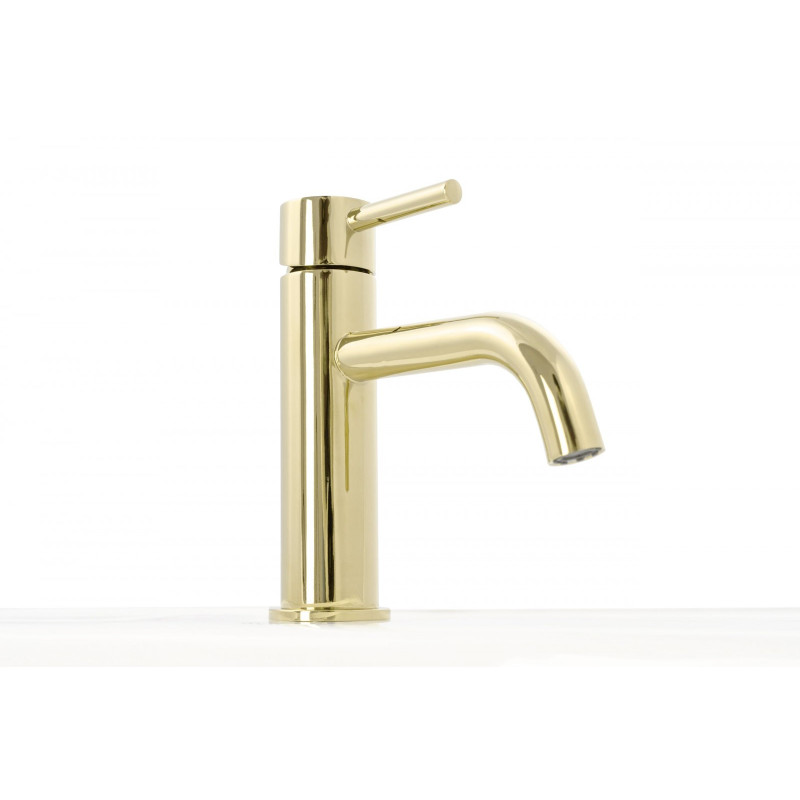 Złota Bateria Łazienkowa LUNGO - Elegancja i Styl dla Twojej Umywalki