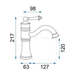 Stylowa Bateria Umywalkowa Vintage Czarna - Klasyczny Design, Wyjątkowe Wykończenie