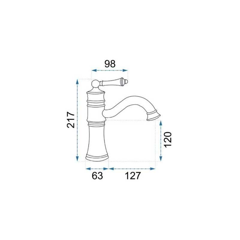 Stylowa Bateria Umywalkowa Vintage Czarna - Klasyczny Design, Wyjątkowe Wykończenie