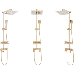 Luksusowy Zestaw Prysznicowy Jack Złoty – Elegancja w Twojej Łazience