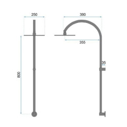 Elegancki Zestaw Prysznicowy Lugano Czarny - Nowoczesny Design, Wyjątkowy Komfort