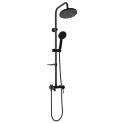 Stylowy Zestaw Prysznicowy Luis Czarny - Nowoczesny Design dla Twojej Łazienki