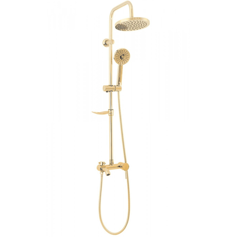 Luksusowy Zestaw Prysznicowy Luis w Złotym Wykończeniu - Elegancja Twojej Łazienki