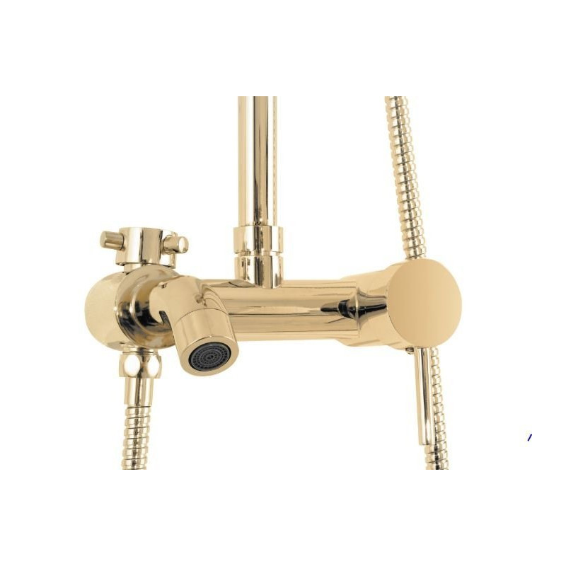 Luksusowy Zestaw Prysznicowy Luis w Złotym Wykończeniu - Elegancja Twojej Łazienki