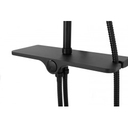 Stylowy Zestaw Prysznicowy Mike w Eleganckiej Czerni - Nowoczesne Wykończenie Łazienki!