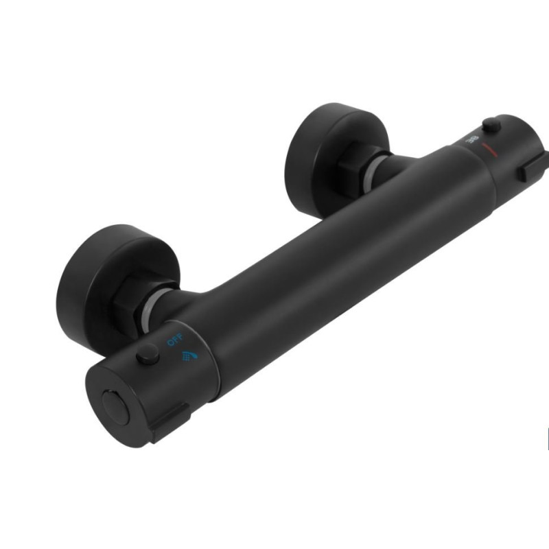 Stylowy Zestaw Prysznicowy Mike w Eleganckiej Czerni - Nowoczesne Wykończenie Łazienki!