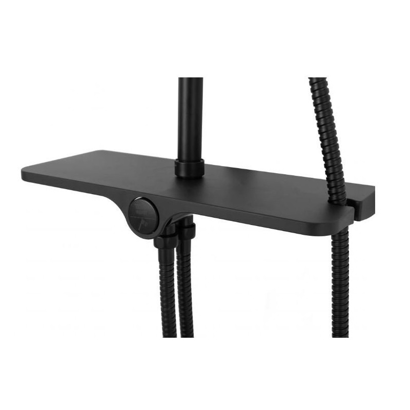 Stylowy Zestaw Prysznicowy Mike w Eleganckiej Czerni - Nowoczesne Wykończenie Łazienki!