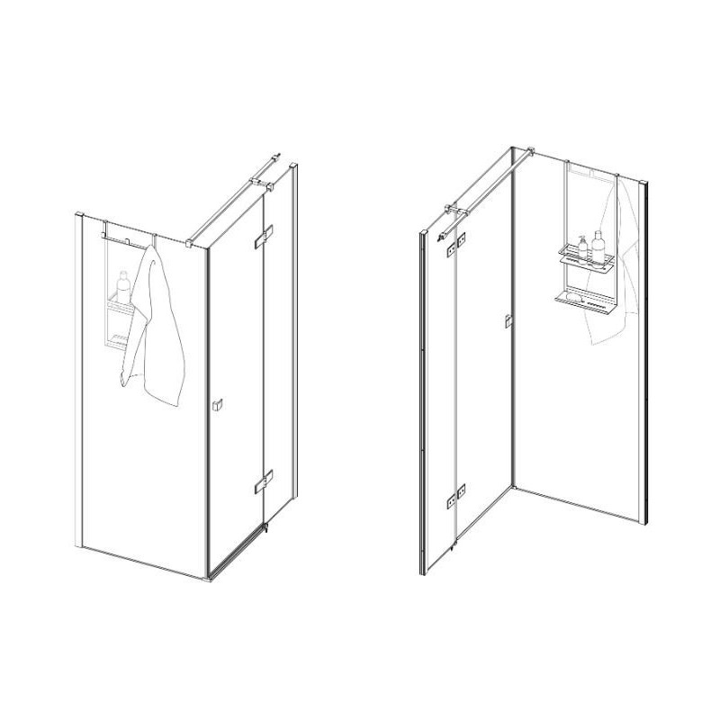 Stylowa Półka Kabinowa Nero Mokko w Czarnej Elegancji – Model ADM_N52K