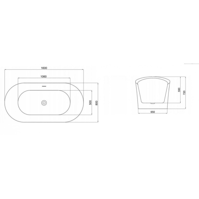 Ekskluzywna Wanna Wolnostojąca Ferrano 160 cm - Relaks w Twoim Domu!