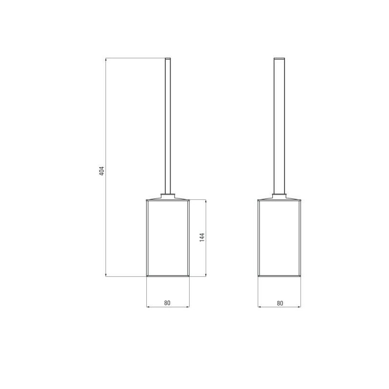 Elegancka szczotka WC z pojemnikiem Nero Mokko – stylowa i nowoczesna w czerni