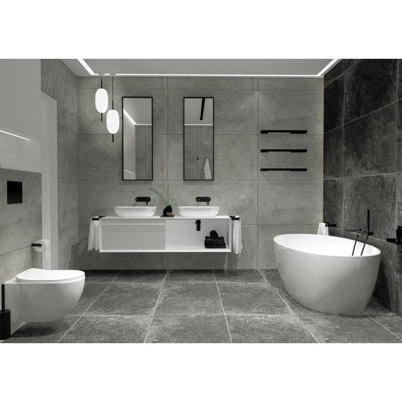 Stylowy Wieszak na Ręcznik 30 cm Nero Mokko - Elegancja w Czarni