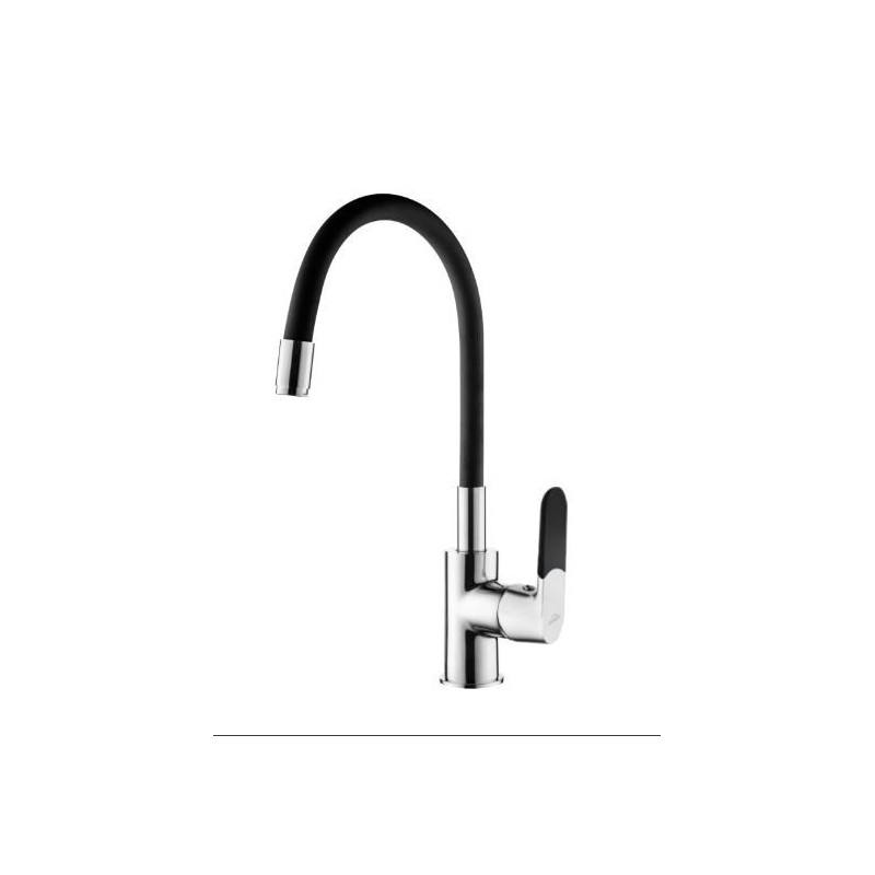 Stylowa czarna bateria zlewozmywakowa Joga BZ-32-L04 - Elegancja w Twojej kuchni