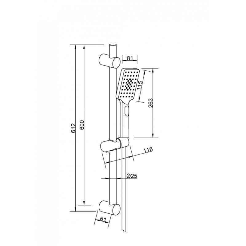 Czarny Zestaw Prysznicowy Nyks: Styl i Luksus w Twojej Łazience