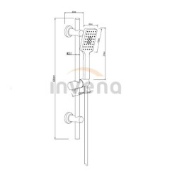 Zestaw prysznicowy Dokos biały/chrom - Elegancja i funkcjonalność w łazience!