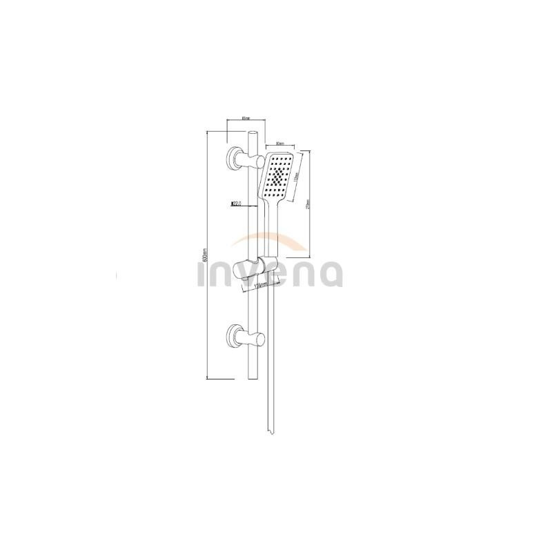 Zestaw prysznicowy Dokos biały/chrom - Elegancja i funkcjonalność w łazience!