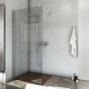 Elegancka Ścianka Prysznicowa Easy In 100 – Grafitowe Szkło, Styl i Funkcjonalność