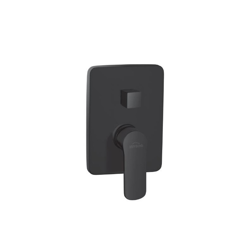 Stylowy Zestaw Prysznicowy Siros 2-funkcyjny Invena Czarny Podtynkowy