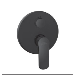 Elegancka czarna bateria natryskowa Siros – styl i funkcjonalność w twojej łazience!