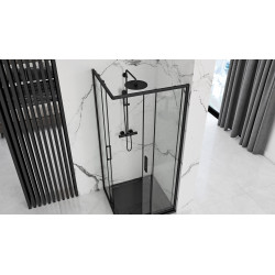 Kabina Prysznicowa Punto Black 80x80 - Styl Nowoczesny i Elegancja w Twojej Łazience