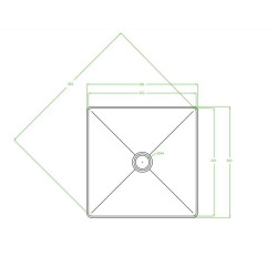 Stylowa umywalka nablatowa Pola VUP_722S - Wyjątkowy design dla nowoczesnej łazienki