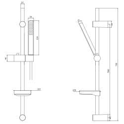 Czarny Zestaw Natryskowy "Ares" z Systemem Antykamień i Elegancką Mydelniczką