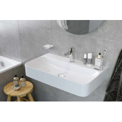 Excellent Keria Q bateria umywalkowa stojąca   chrom