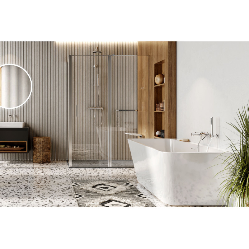 Lila 2.0 wanna prostokątna 170x75 cm przyścienna, biały połysk