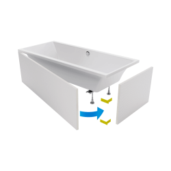 Excellent Flex obudowa do zabudowy wanny płytkami   200 cm