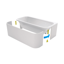 Flex obudowa do zabudowy wanny Arana płytkami