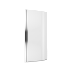 Be Spot parawan nawannowy gięty 75x140cm 1-częściowy lewy, chrom