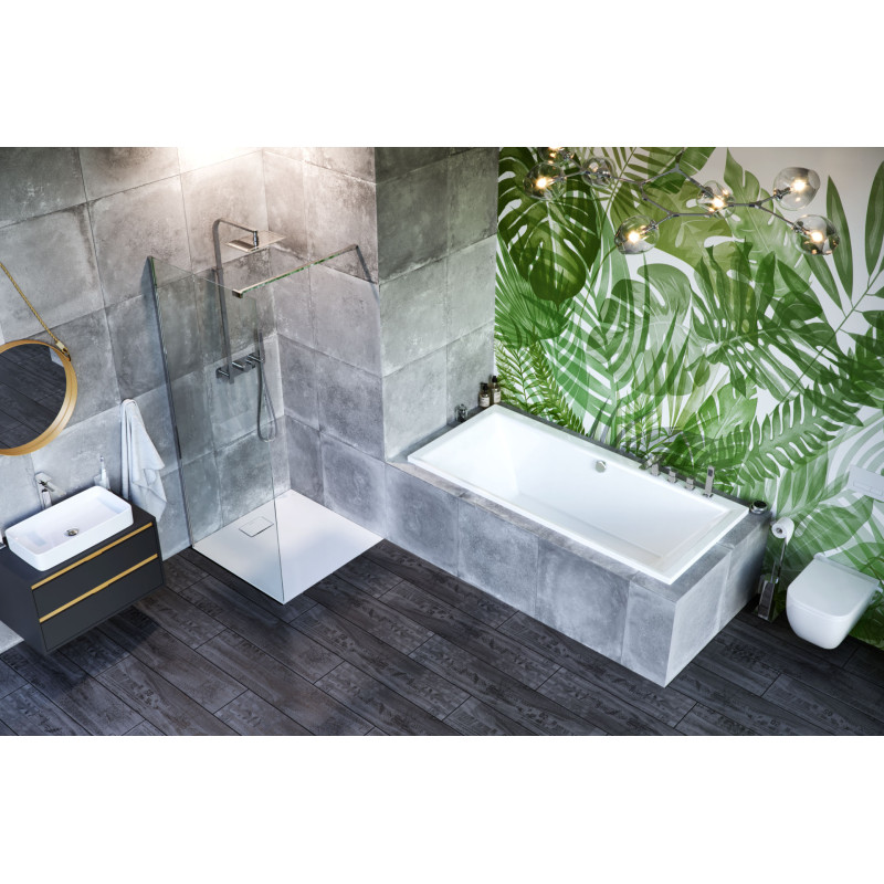 Crown Grand wanna prostokątna 190x90 cm biały połysk