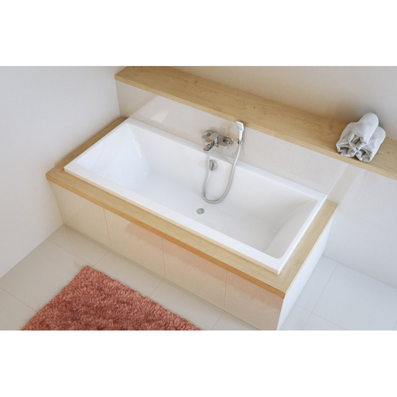 Excellent Pryzmat wanna prostokątna 200x90 cm biały połysk nan