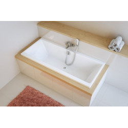 Pryzmat wanna prostokątna 190x90 cm biały połysk