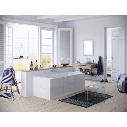 Vit zestaw prysznicowy punktowy, biały/chrom