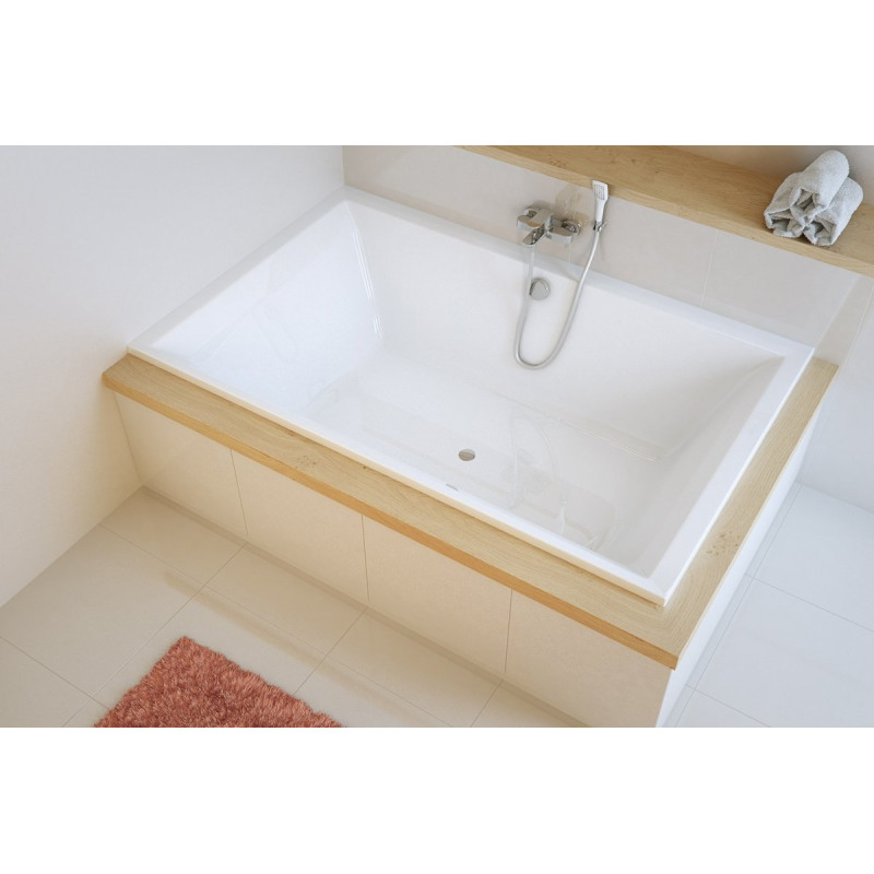 Crown Lux wanna prostokątna 190x120 cm biały połysk