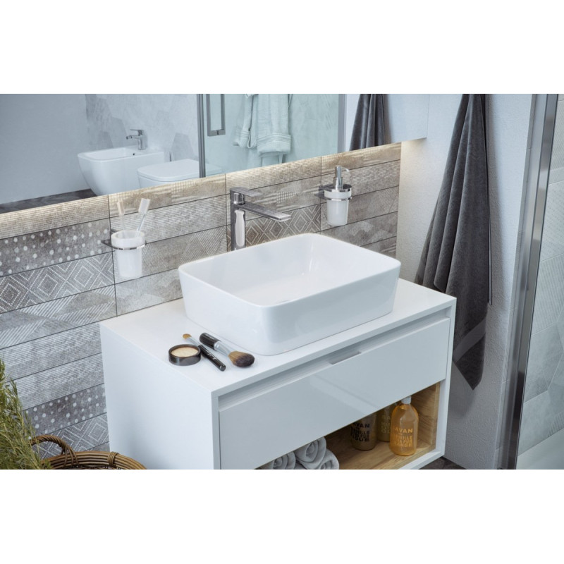 Elegancka Umywalka Nablatowa FORKA 47,5x37,5 cm – Nowoczesność i Styl każdej łazienki!