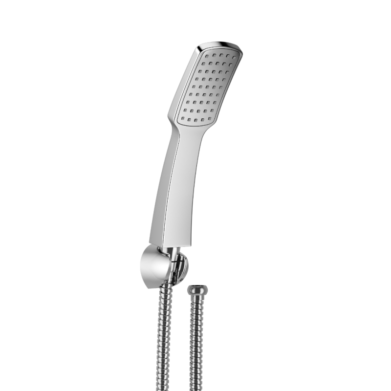 Point square zestaw prysznicowy punktowy chrom